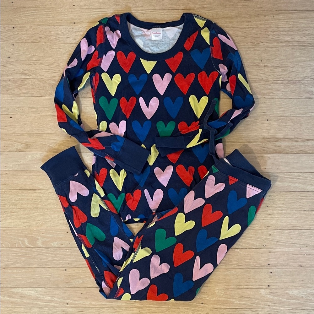 Colorful rainbow hannajams Heart Pajama set